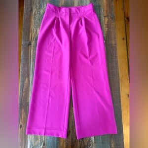 Carole Wren Women’s 8 Fuchsia Wide Leg Trousers Pants
